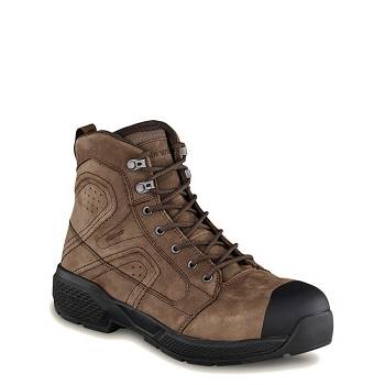 Red Wing Exos Lite 6-inch Safety Toe - Hnede Nepremokave Topanky Panske, RW083SK